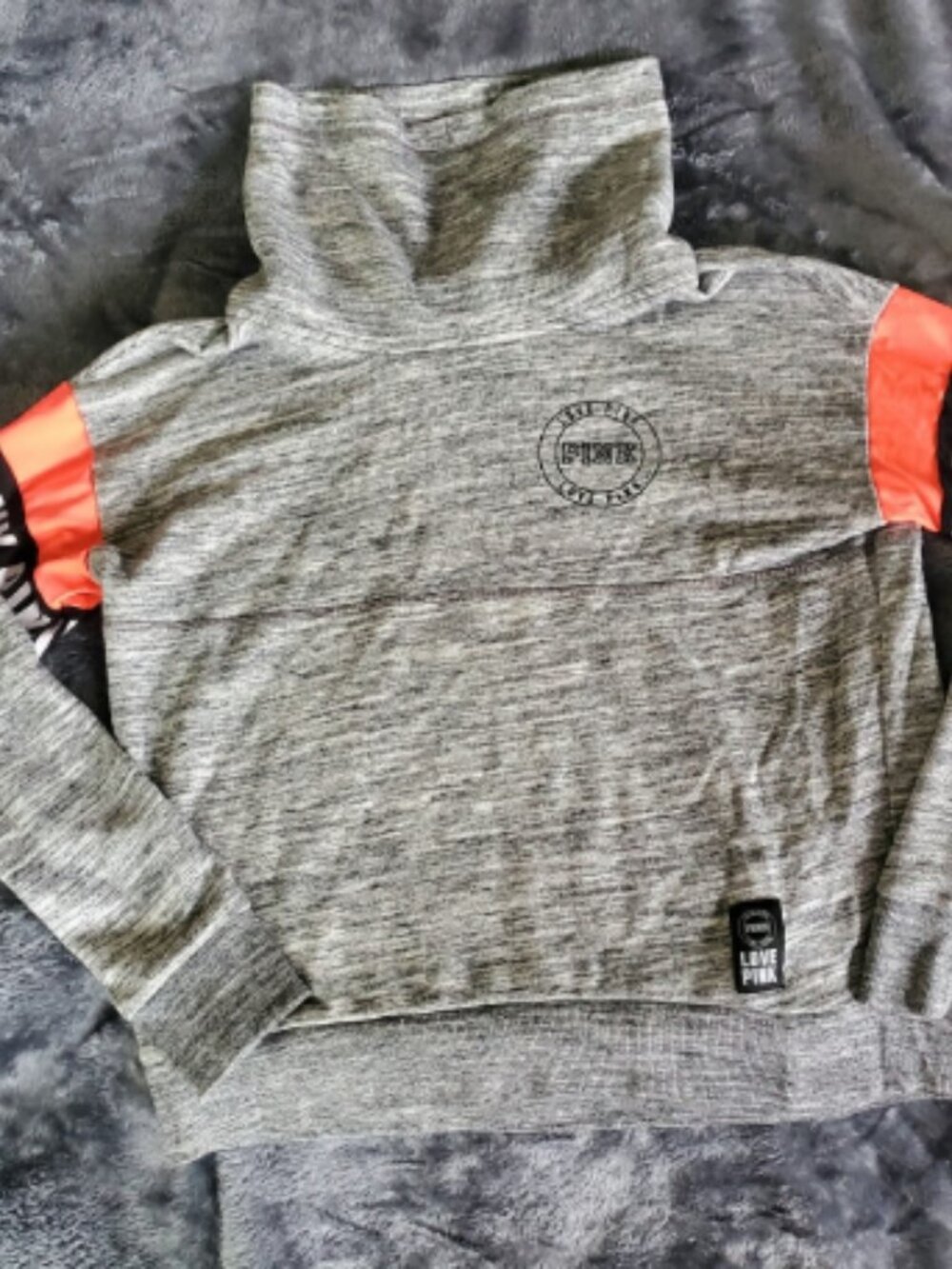 Victoria Secret Pink Funnel Neck Pullover Hoodie